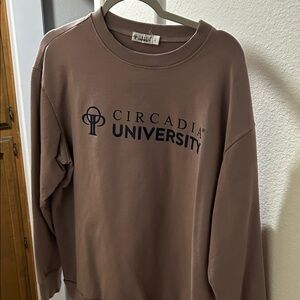 CIRCADIA SKIN CARE Brown crew neck